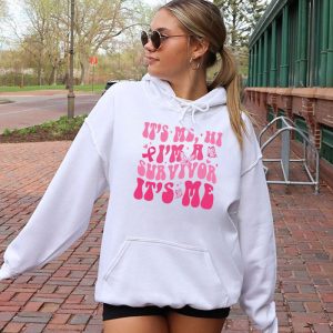 Its Me Hi Im Survivor Breast Cancer Awareness Pink Ribbon Hoodie 2 5