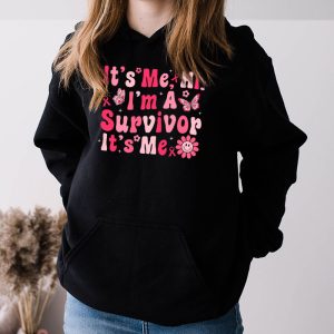 Its Me Hi Im Survivor Breast Cancer Awareness Pink Ribbon Hoodie 3 4