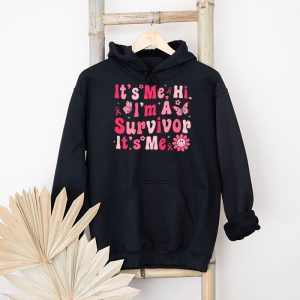 Its Me Hi Im Survivor Breast Cancer Awareness Pink Ribbon Hoodie 4 1