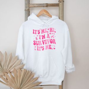 Its Me Hi Im Survivor Breast Cancer Awareness Pink Ribbon Hoodie 5