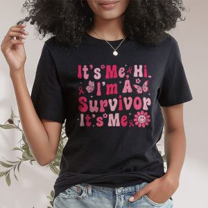 Its Me Hi Im Survivor Breast Cancer Awareness Pink Ribbon T Shirt 1 1