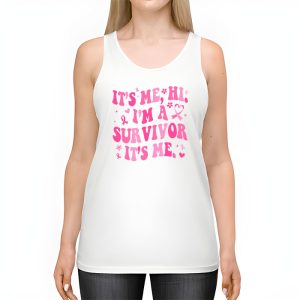 Its Me Hi Im Survivor Breast Cancer Awareness Pink Ribbon Tank Top 2