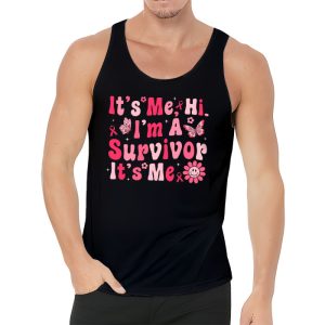 Its Me Hi Im Survivor Breast Cancer Awareness Pink Ribbon Tank Top 3 1