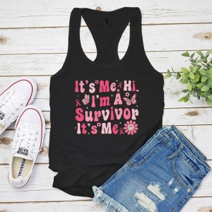 Its Me Hi Im Survivor Breast Cancer Awareness Pink Ribbon Tank Top 5 1