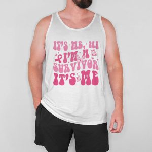 Its Me Hi Im Survivor Breast Cancer Awareness Pink Ribbon Tank Top 5 2