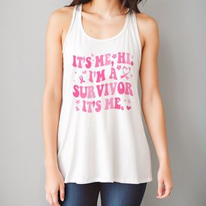 Its Me Hi Im Survivor Breast Cancer Awareness Pink Ribbon Tank Top 6