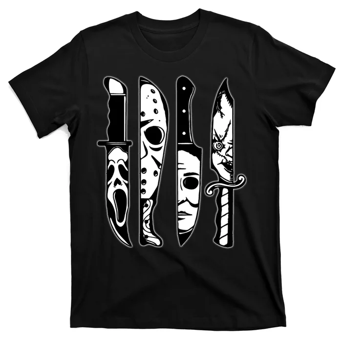 Knives Machete Horror Movies Halloween Unisex T-Shirt For Adult Kids