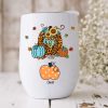 Mom Grandma Fall Halloween Pumpkins Wine Tumbler