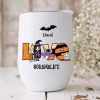 Mom Grandma Fall Halloween Witch Wine Tumbler