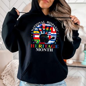 National Hispanic Heritage Month All Countries Flags Hearts Hoodie 2 6