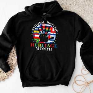 National Hispanic Heritage Month All Countries Flags Hearts Hoodie 3 2