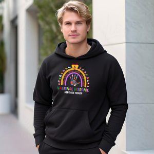 National Hispanic Heritage Month All Countries Flags Hearts Hoodie 3 7