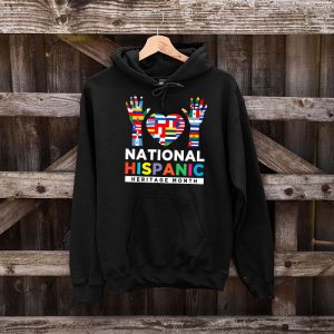 National Hispanic Heritage Month All Countries Flags Hearts Hoodie 4 1