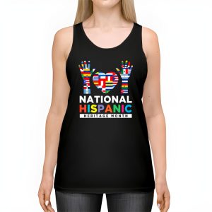 National Hispanic Heritage Month All Countries Flags Hearts Tank Top 2 2