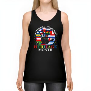 National Hispanic Heritage Month All Countries Flags Hearts Tank Top 2 3