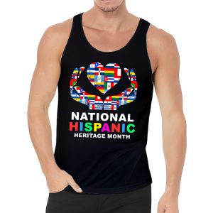 National Hispanic Heritage Month All Countries Flags Hearts Tank Top 3 1