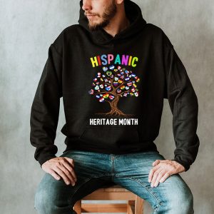 National Hispanic Heritage Month Hand Flag Tree Roots Latino Hoodie 2 1