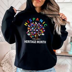 National Hispanic Heritage Month Hand Flag Tree Roots Latino Hoodie 2 2 3