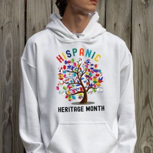 National Hispanic Heritage Month Hand Flag Tree Roots Latino Hoodie 2 2 4