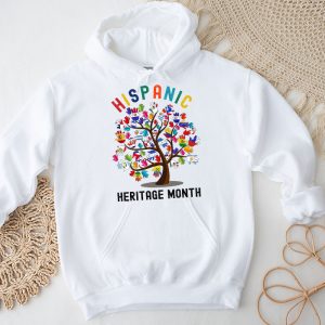 National Hispanic Heritage Month Hand Flag Tree Roots Latino Hoodie 2 4 1