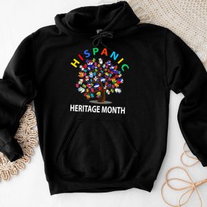 National Hispanic Heritage Month Hand Flag Tree Roots Latino Hoodie 2 4