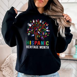 National Hispanic Heritage Month Hand Flag Tree Roots Latino Hoodie 2 7