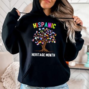 National Hispanic Heritage Month Hand Flag Tree Roots Latino Hoodie 2 8