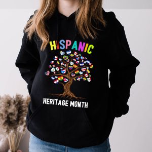 National Hispanic Heritage Month Hand Flag Tree Roots Latino Hoodie 3 1