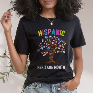 National Hispanic Heritage Month Hand Flag Tree Roots Latino T Shirt 2 1