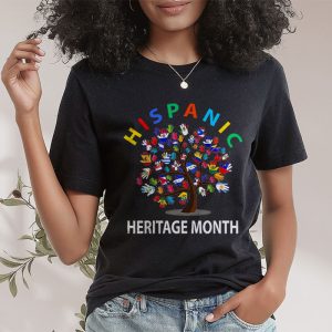 National Hispanic Heritage Month Hand Flag Tree Roots Latino T Shirt 2 2 1