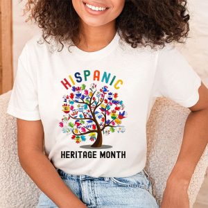 National Hispanic Heritage Month Hand Flag Tree Roots Latino T Shirt 2 2 2