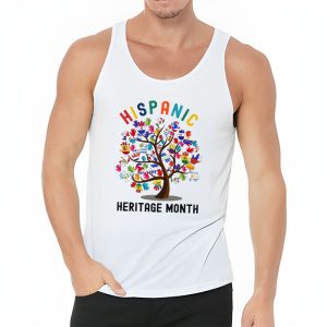 National Hispanic Heritage Month Hand Flag Tree Roots Latino Tank Top 2 3 1