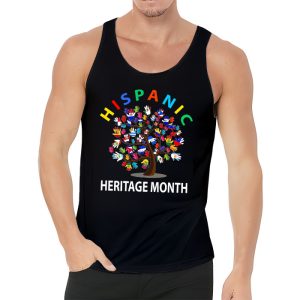 National Hispanic Heritage Month Hand Flag Tree Roots Latino Tank Top 2 3