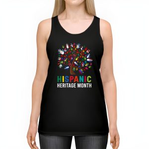 National Hispanic Heritage Month Hand Flag Tree Roots Latino Tank Top 2