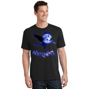 Nevermore Raven Halloween Unisex T Shirt For Adult Kids 1