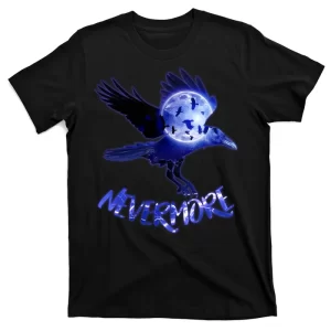 Nevermore Raven Halloween Unisex T-Shirt For Adult Kids