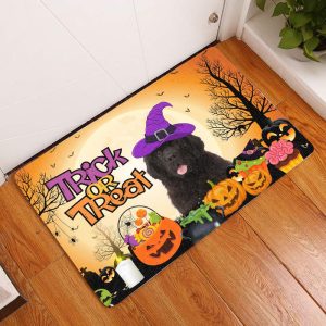 Newfoundland Halloween Dog Doormat Welcome Mat