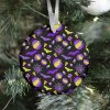 Nonbinary Pride Halloween Pattern Ornament