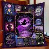 On A Dark Desert Highway Witch Halloween Fleece Blanket