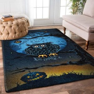 Owl Halloween Rug Carpet Floor Decor