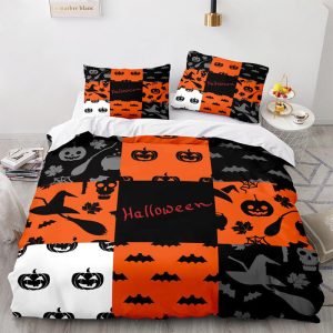 Patchwork Halloween Full Size Bedding & Pillowcase