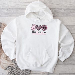Breast Cancer Shirts Ideas Peace Love Cure Pink Ribbon Hoodie 3