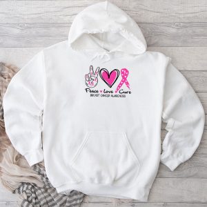 Breast Cancer Shirts Ideas Peace Love Cure Pink Ribbon Hoodie 5