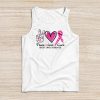 Peace Love Cure Pink Ribbon Cancer Breast Awareness Tank Top