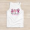 Peace Love Cure Pink Ribbon Cancer Breast Awareness Tank Top
