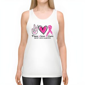 Peace Love Cure Pink Ribbon Cancer Breast Awareness Tank Top 2 4