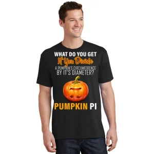 Pumpkin Pi Math Teacher Pun Unisex T Shirt For Adult Kids 1
