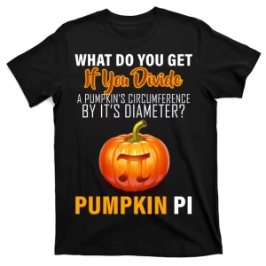 Pumpkin Pi Math Teacher Pun Unisex T-Shirt For Adult Kids