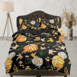 Pumpkin Retro Halloween Bedding & Pillowcase