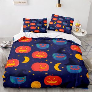 Pumpkins At Night Halloween Bedding & Pillowcase